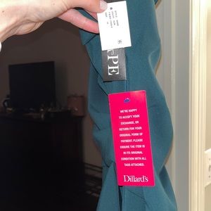 Dillards Emerald green dress NWT never been worn!!